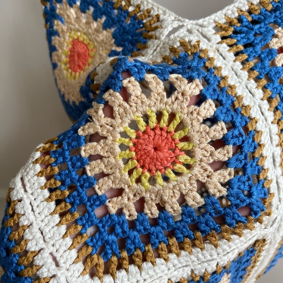 Lumiere Crochet Crop Tank Top, Size S, Multi-Colored - Picture 10 of 10